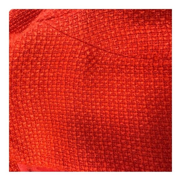 Pim + Larkin Orange tweed Open Front Preppy Office Blazer size S - Picture 5 of 9